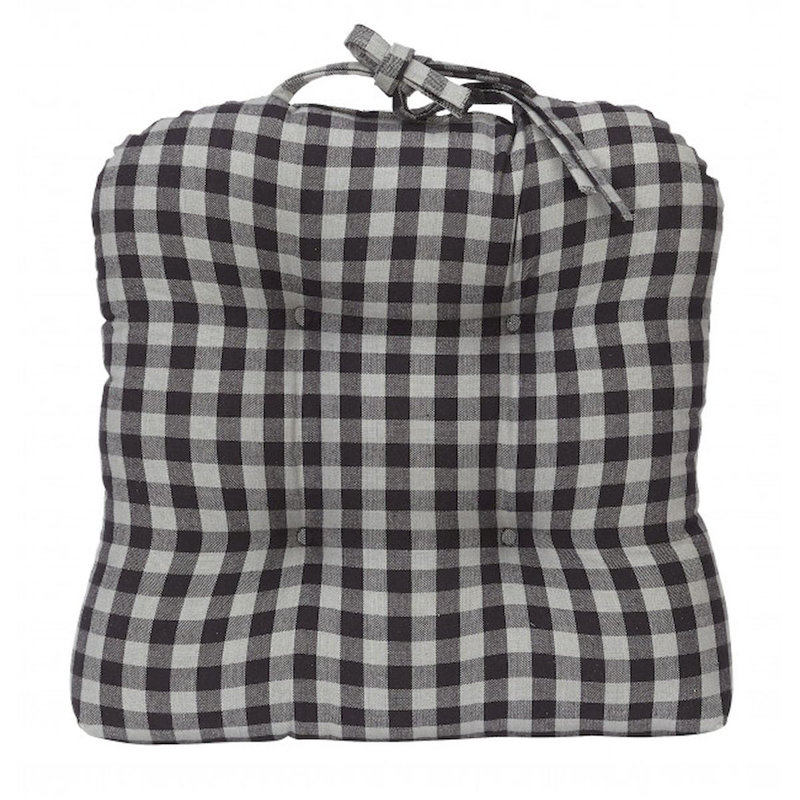 Coussin de siège, Noir / blanc