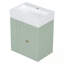 Meuble-lavabo mural avec lavabo et tablette latérale-1405692129
