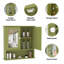 Armoire à pharmacie murale 23 "avec tablette réglable et porte miroir, armoire de rangement pour la cuisine, la buanderie ou le vestibule