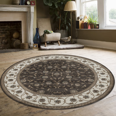 Tapis brun / ivoire Pisa