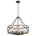 Williston Forge 6- Light 21.65" Dimmable Farmhouse Geometric Drum Chandelier Ceiling Lights for Foyer Kitchen Island Living Room