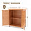 Banc de rempotage avec armoire de rangement et plateau de table en métal pour l'extérieur / patio-114001589