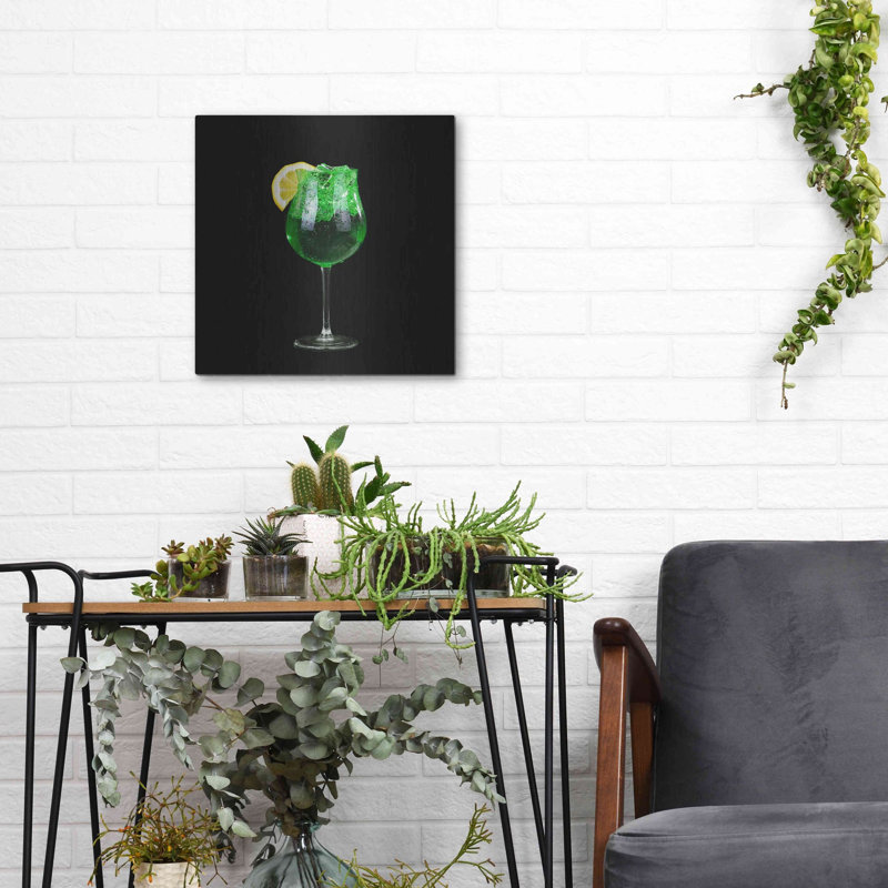 «Green Shamrock», art mural en métal, H 12 po x l 12 po