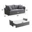 Canapé-lit 87,8 po Irina, tissu gris-1110006002