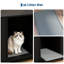 Enceinte de litière pour chat pour 2 chats, meubles de litière cachée avec tapis de litière pour chat, grande maison pour animaux de compagnie avec chambre double, table d'appoint en bois pour meuble télé, noir-130373368