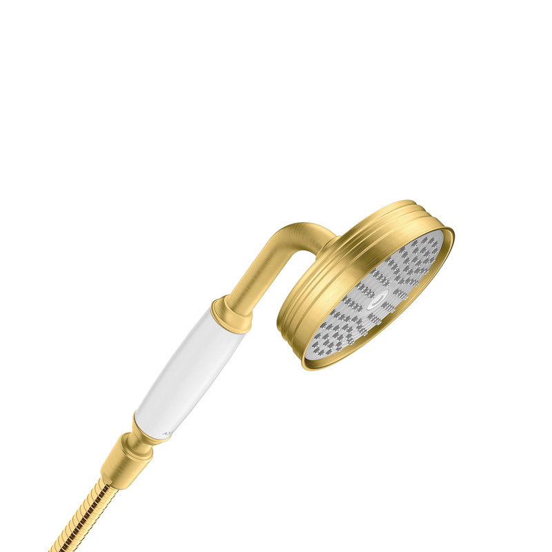 AXOR Montreux Standard Handheld Shower Head, Gold Optic, 2.5 GPM