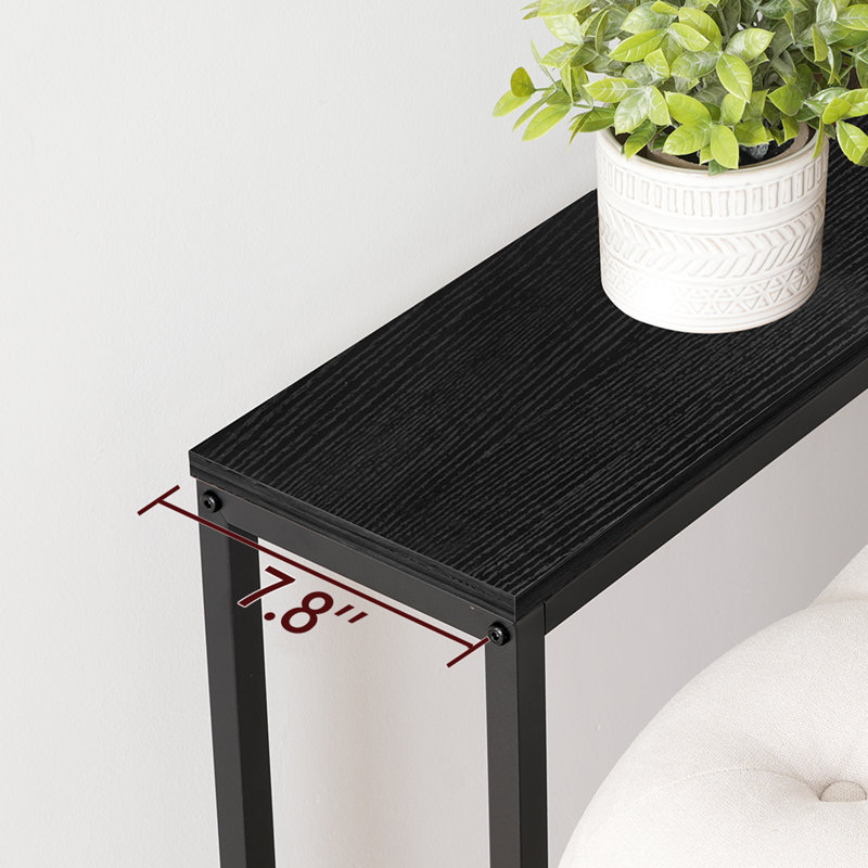 Console avec prise de courant derrière le canapé, table d'entrée étroite, H 31,7 po x l 70,9 po x P 7,9 po