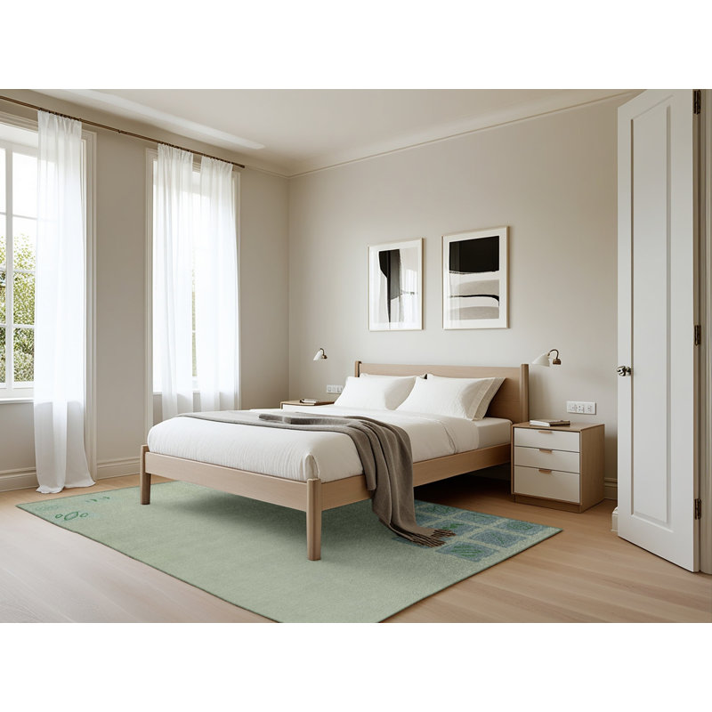 Tapis 100% à motif lavable à la machine 2989, Rectangle 5 pi x 7 pi