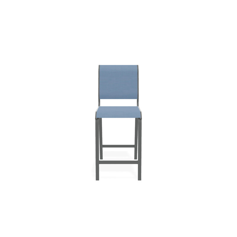 Tabouret de bar 26 po Holna, Graphite texturé, Ciel 42D