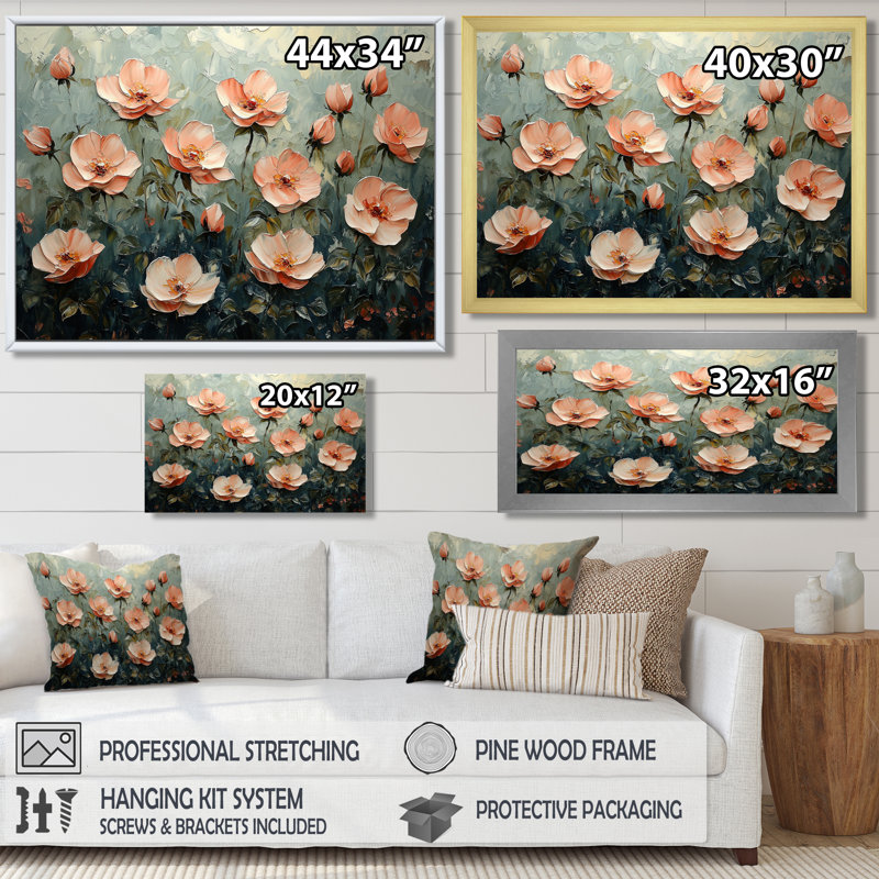 Fleurs roses, parfum de sérénité I - Roses, art mural pour le salon, Reproduction encadrée d'une seule photo sans pass, Noir