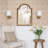 Hemanth Solid Wood Arch Wall Mirror