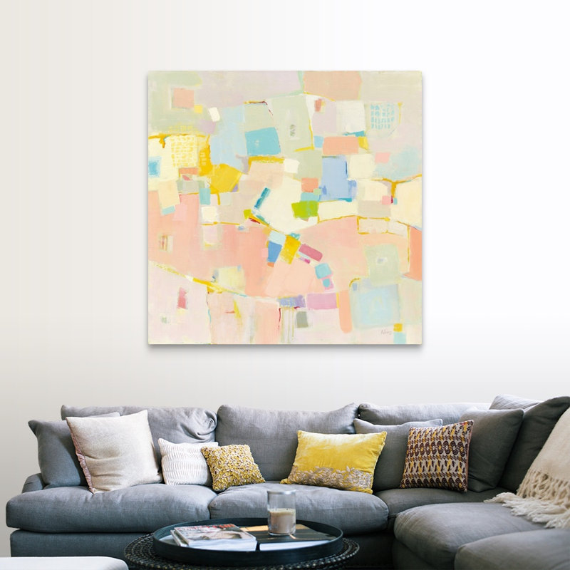 «Block Party», reproduction d'art sur toile, Toile tendue, H 48 po x l 48 po x P 1,25 po