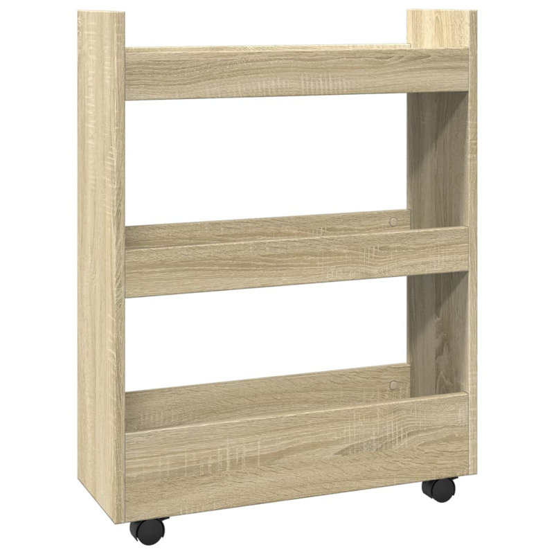 Narrow Serving Cart, Sonoma Oak