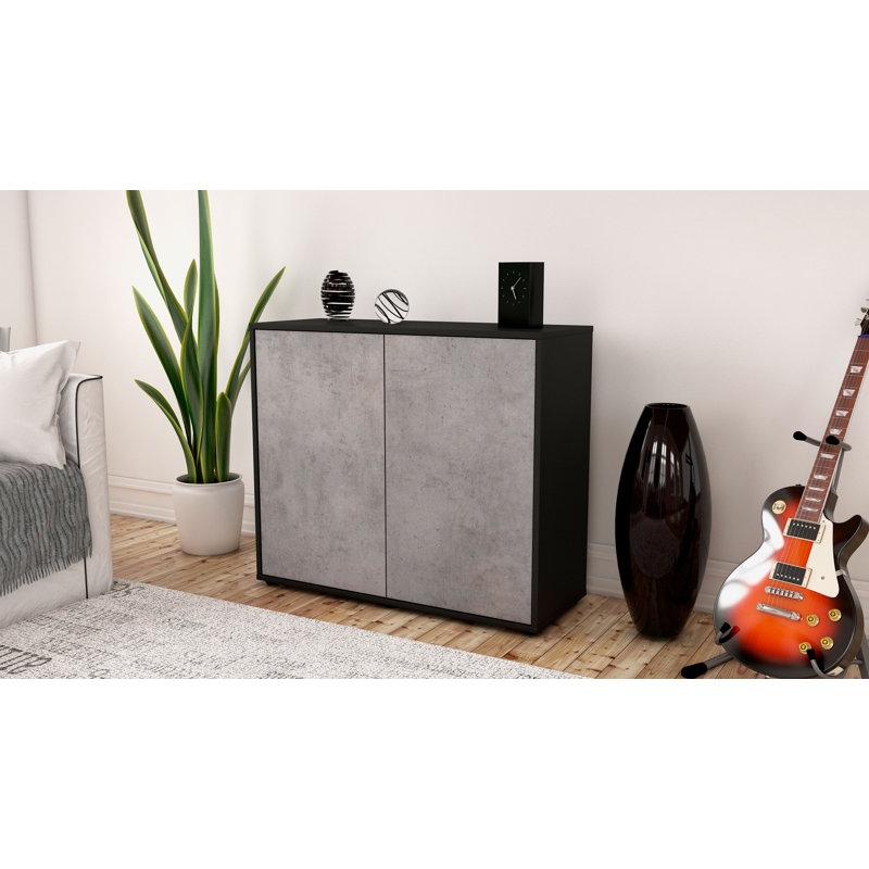 Quintara 92cm Sideboard, Anthracite/Concrete