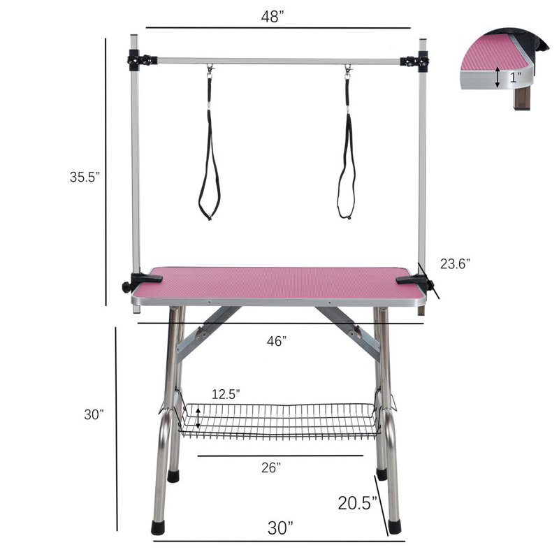 Pet Grooming Table (Pink)