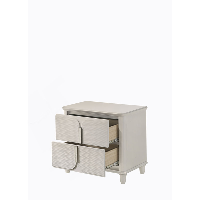 Nightstand With Functional Storage And Smooth Drawer Operation, Crafted For Durability And Versatile Bedroom Decor