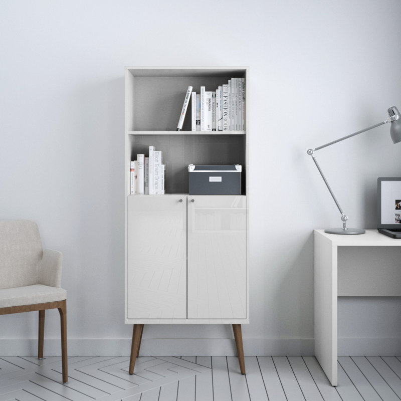 Bibliothèque Utopia avec 4 tablettes, Blanc