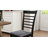 Wooden Dining Chairs Set of 4, Farmhouse Upholstered Kitchen Chairs with Rubber Wood Frame for Living Room, Dining Room, Black and Gray-511857715-511857719-511857707