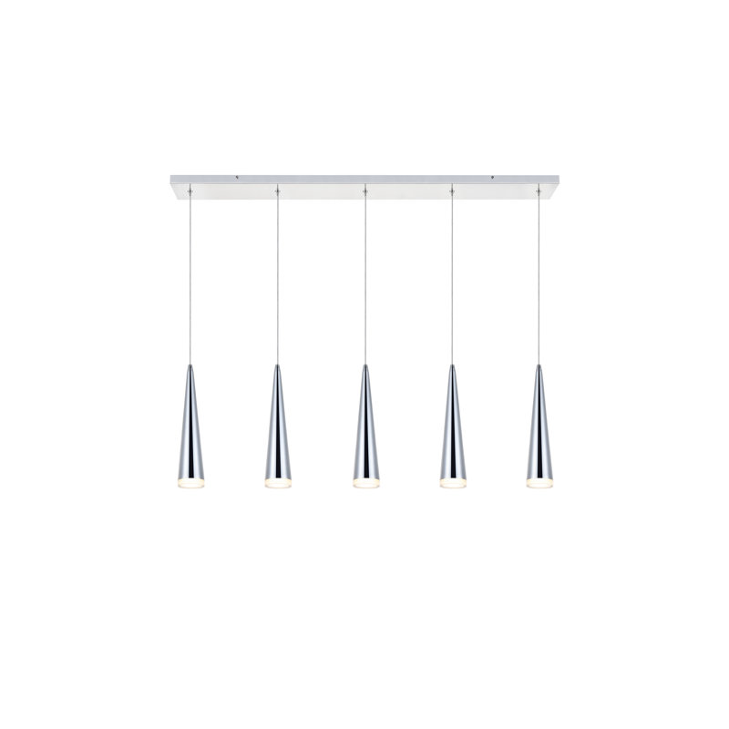 Luminaire suspendu en forme de goutte DEL à 5 lumières Gaelle