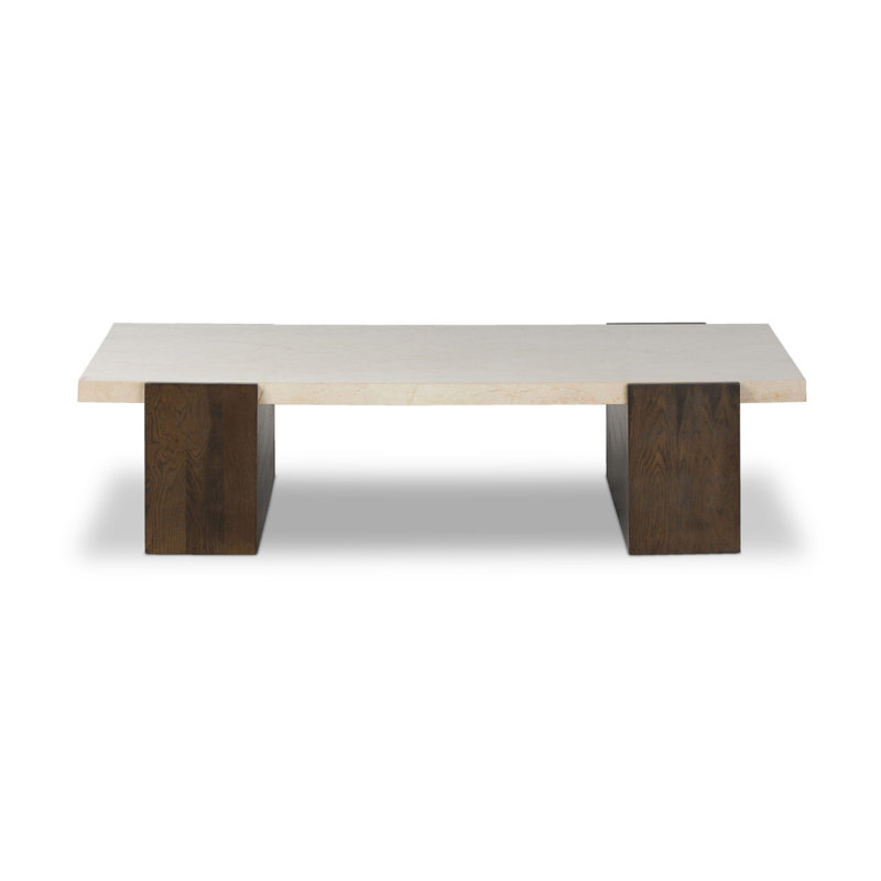 Letta Coffee Table-Cream Marble