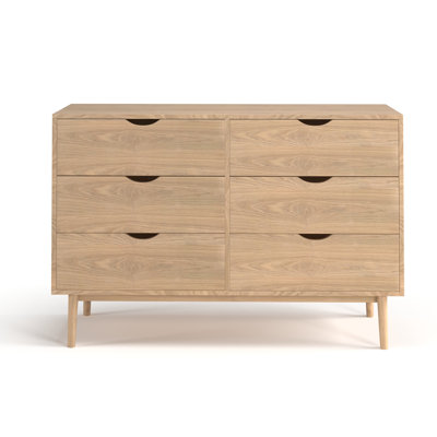 Indra 6 Drawer 47.25" W Double Dresser