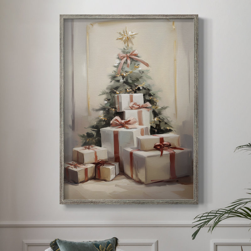 Art de Noël, série 2 - CCLVII, reproduction encadrée - bois massif, H 11 po x l 9 po