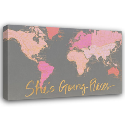 ArtDirect Medley, Elizabeth Gallery Wrapped Canvas Art Titled: Shes Going Places