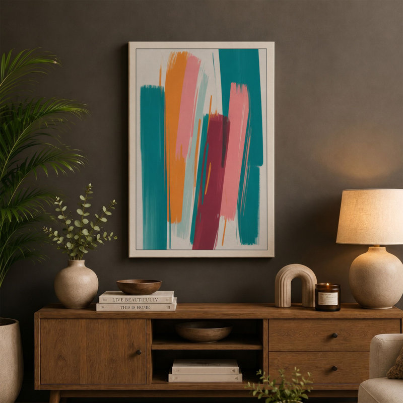 Print, 36x24 - 91.4 x 61.0 cm, Teal Border