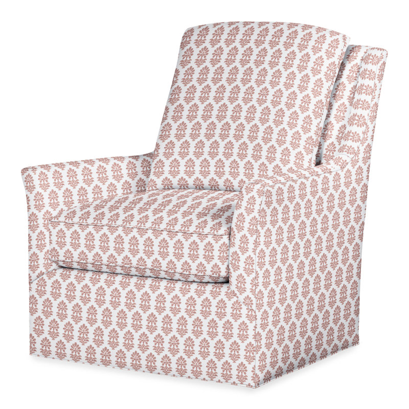Tori Swivel Armchair, Perigold Francine Dusty Rose