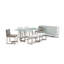 Banc rembourré en mélange de lin Gavan-98328073