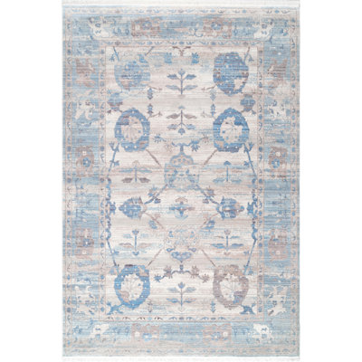 Tapis oriental bleu clair Wilsey