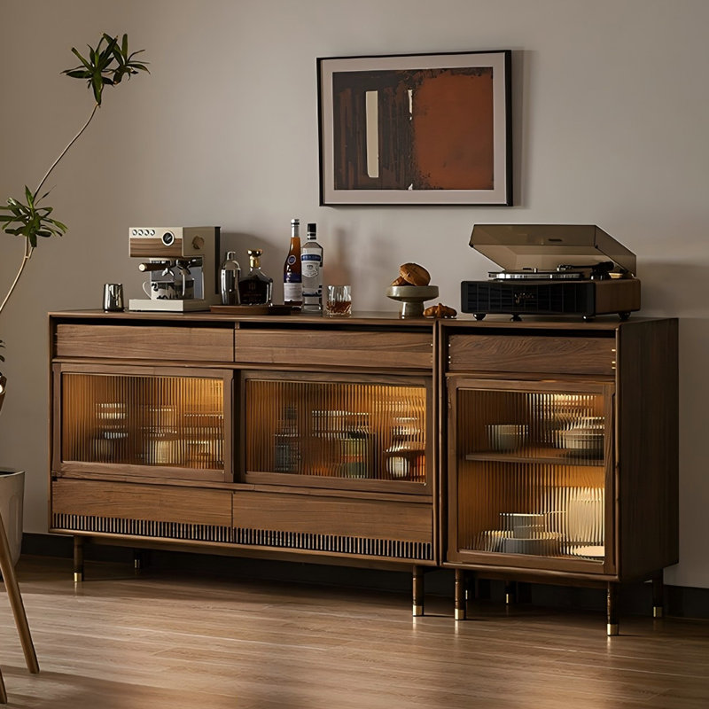 Buffet 82,68 "Brown Vintage Home, H 36,22 po x l 82,68 po x P 17,72 po