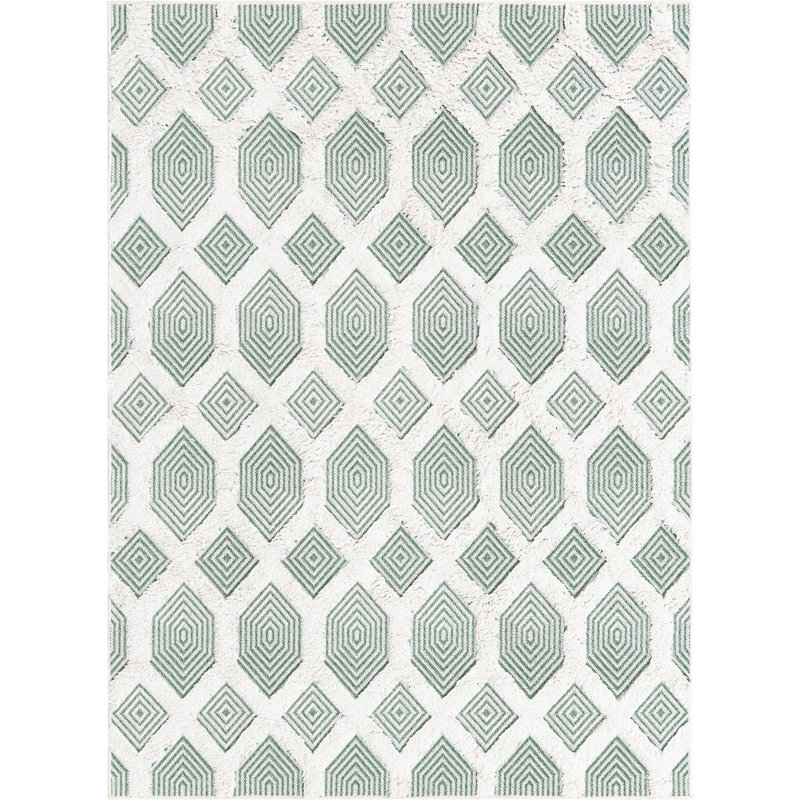 Mishti Cotton Geometric Indoor Rug, Rectangle 4'5" x 6'