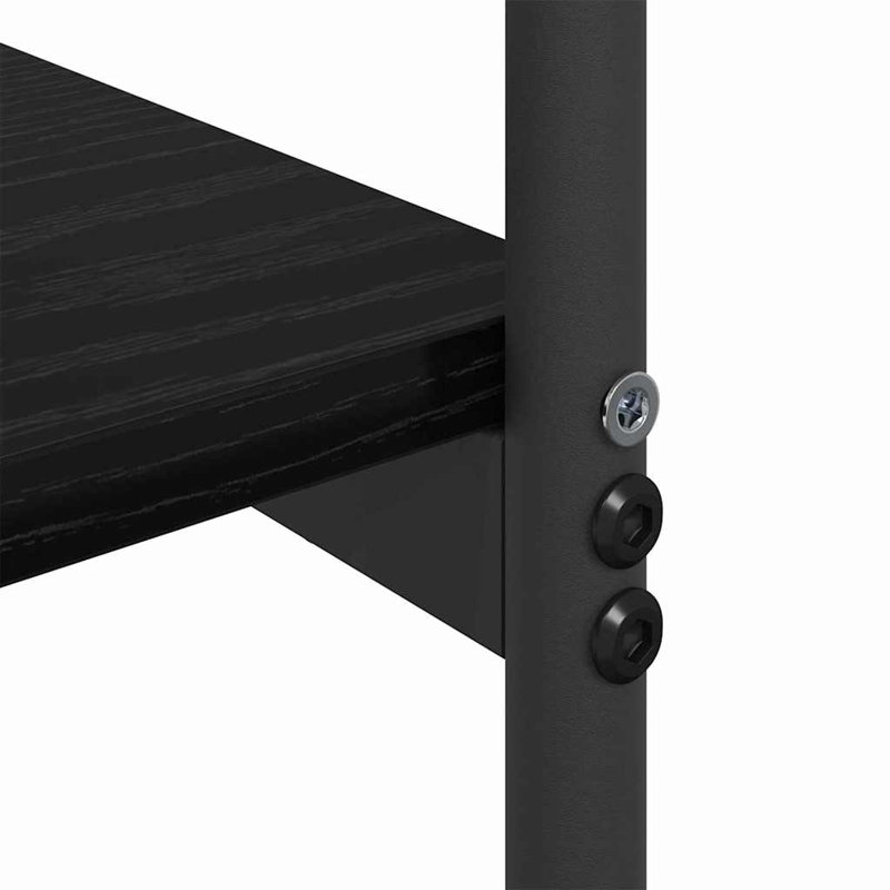 101cm Console Table, Black Oak