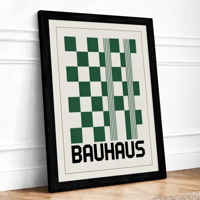 Bauhaus Fragmentation Geometric - Print, Black, A4 - 29.7 x 21.0 cm