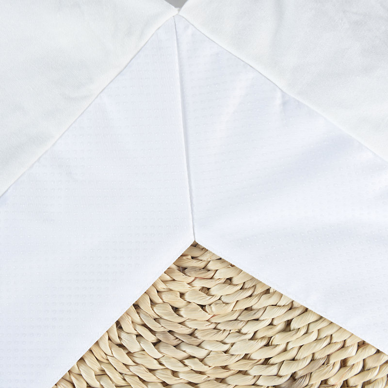 Chic Bed Skirt - Easy Fit Scallop Edge Pleated Bedskirts, Anti-Slip Dust Ruffle, Thick Fabric For Enhanced Privacy, Pre-Washed For Long-Lasting Use, Machine Washable