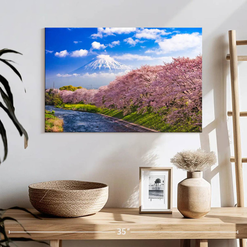 Nicci Mount Fuji In Spring, 16" H x 24" W