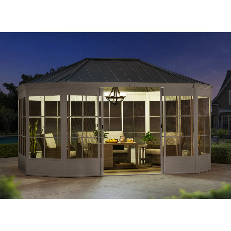 3.66m x 4.88m Aluminium Patio Gazebo