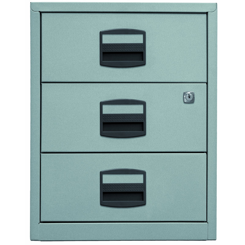 41.3cm Wide 3 -Drawer File Cabinet, Silver