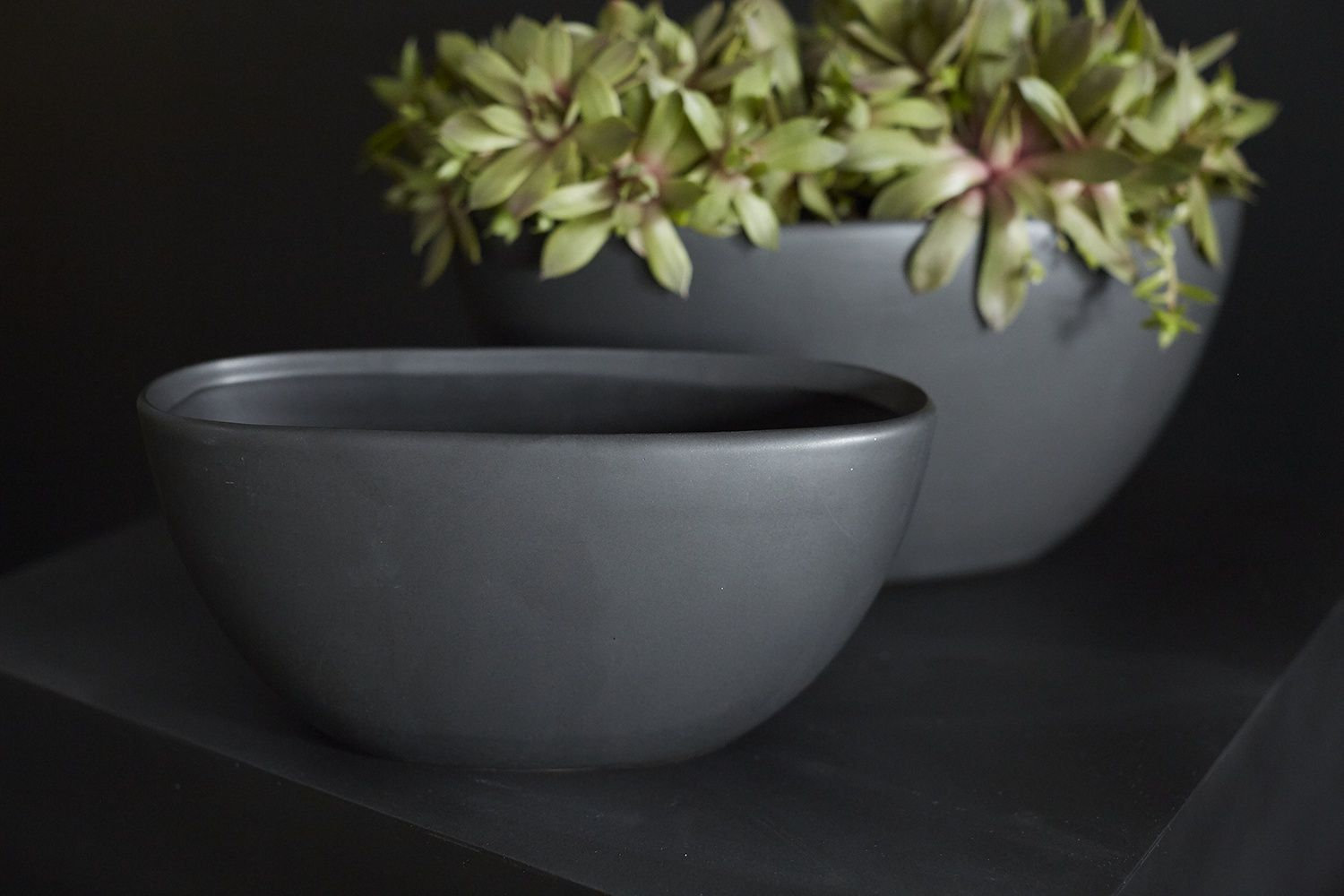 5.25'' Handmade Ceramic Table Vase, Black