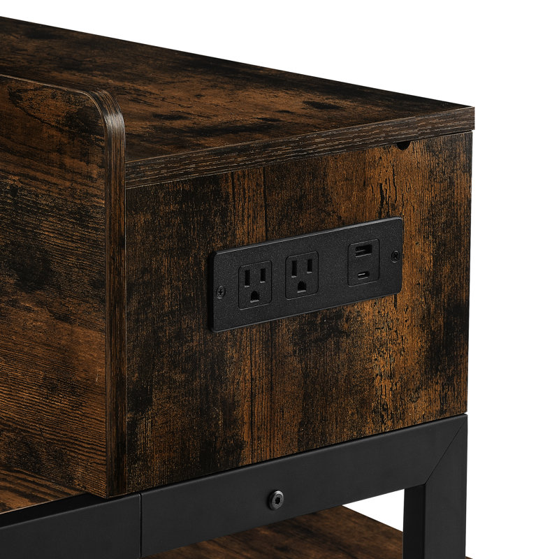 Table de salle à manger 59 po avec accoudoirs de type C et de charge, DEL, 3 tabourets de selle, 4 pièces pour le coin cuisine de catégorie E1, support en forme de «V», prise électrique 59 po, 4 chaises, style double couche
