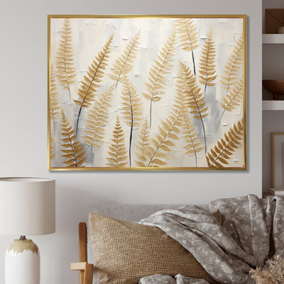 Golden Ferns Silent Symphony - reproduction d'art sur toile