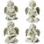 Statues de jardin en forme d'ange gris
