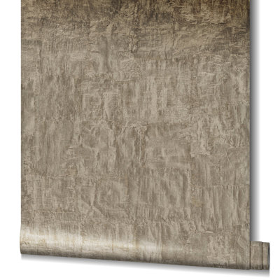 Earth Collection Textured Bark Sheen Wallpaper Roll