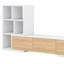 Meuble télé extensible avec tablettes à 3 niveaux, centre de divertissement réglable avec armoires de rangement-828802705