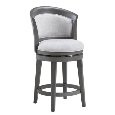 24" Swivel Stool - Antique Gray