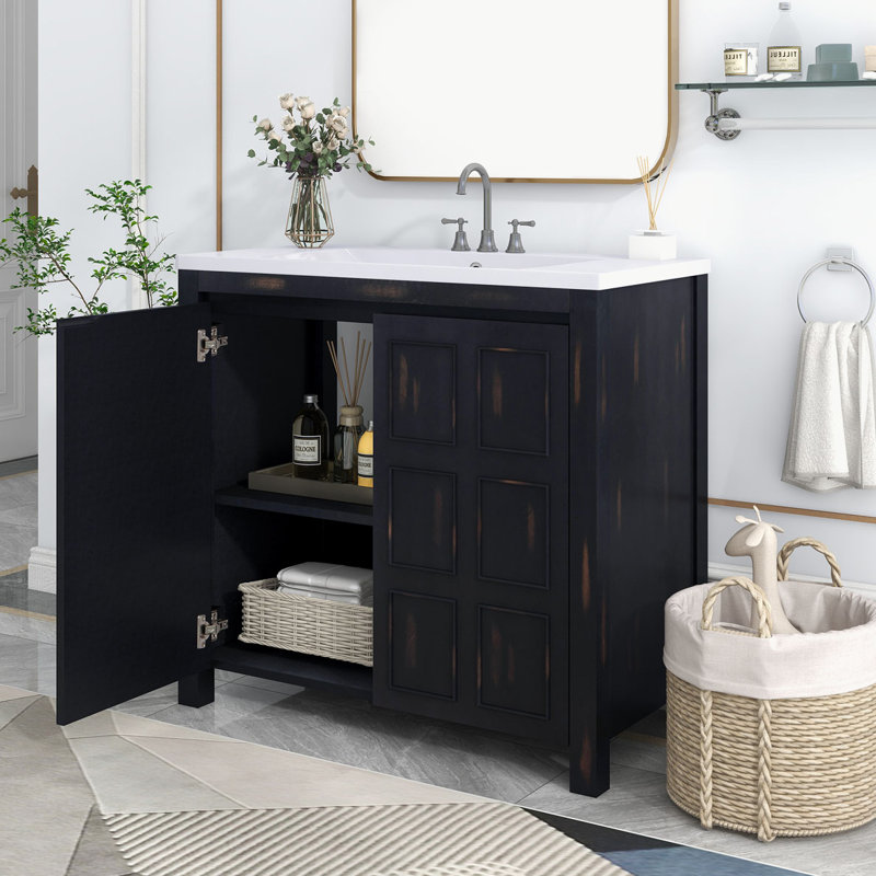 Organisateur de meuble-lavabo 36 po avec lavabo