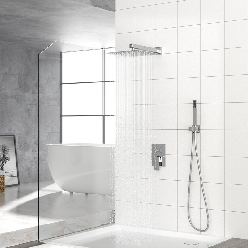 Double système de douche carré - Fonction murale de 10 pouces