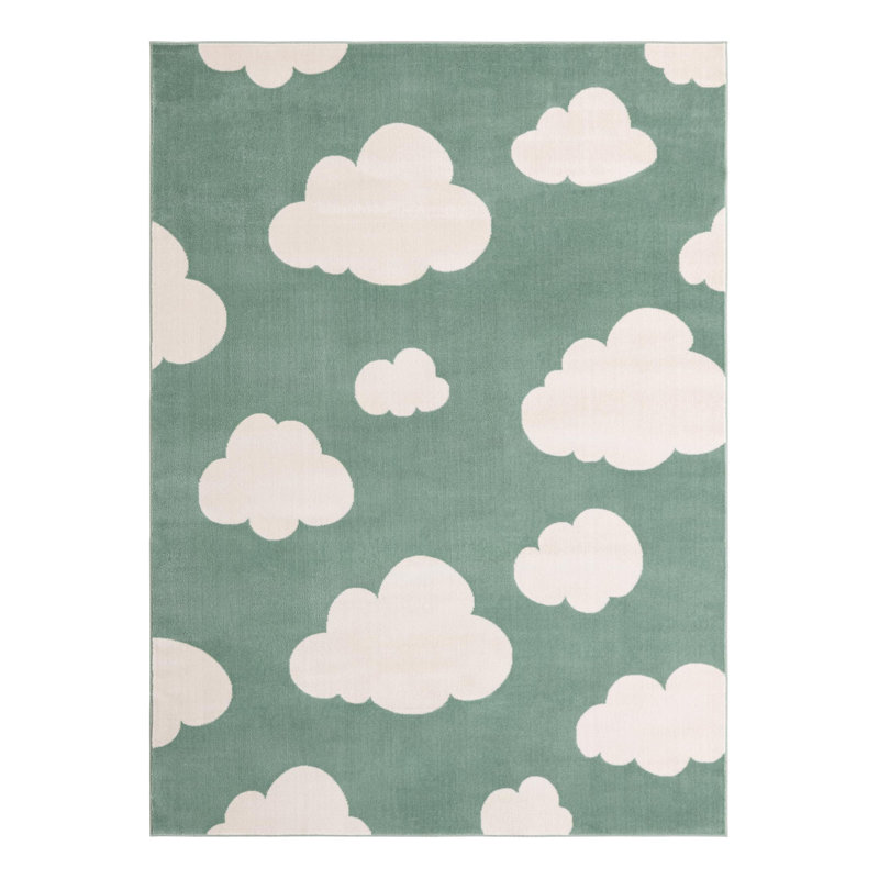 Tapis pour enfant Unique Loom Clouds, Rectangle 5 pi 1 po x 7 pi 1 po