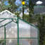 Serre en polycarbonate de 6 pi x 4 pi - Fabrication en aluminium résistante au vent et aux intempéries avec espace de drainage spacieux